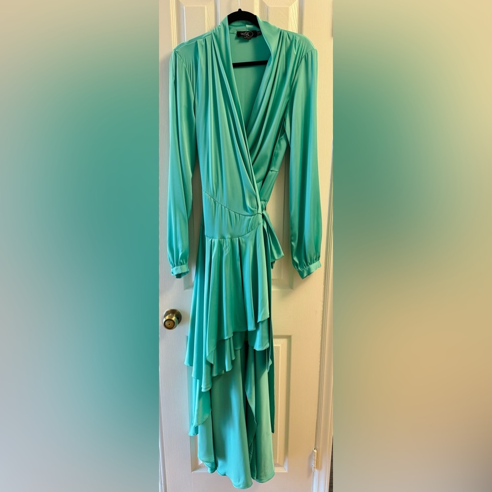 PatBO Hi-Low Maxi Wrap Dress